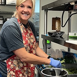 Samaritan Place - Chrissy Fixing Green Beans